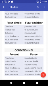 اسکرین شات برنامه Conjugaison Française 6