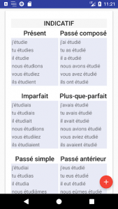 اسکرین شات برنامه Conjugaison Française 5