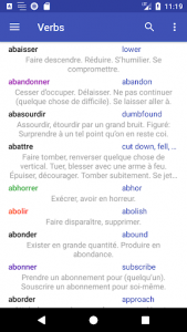 اسکرین شات برنامه Conjugaison Française 1