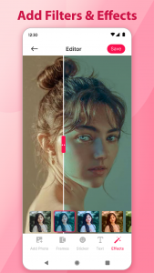 اسکرین شات برنامه Romantic Frames & Photo Editor 6