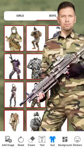اسکرین شات 4 برنامه Army Photo Suit Editor