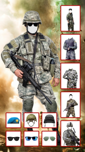 اسکرین شات 2 برنامه Army Photo Suit Editor