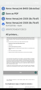 اسکرین شات برنامه Xerox Print Service Plugin 1