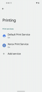 اسکرین شات برنامه Xerox Print Service Plugin 6