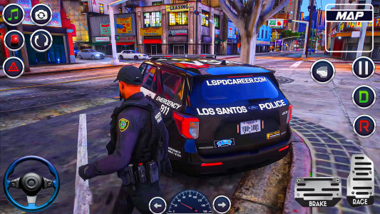 اسکرین شات 1 بازی Police Games 3D Car Driving