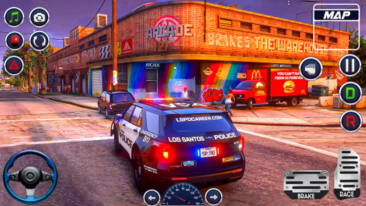 اسکرین شات 4 بازی Police Games 3D Car Driving