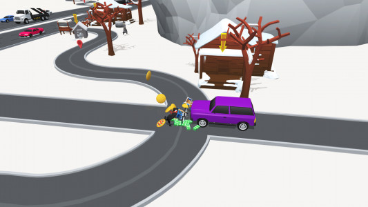 اسکرین شات 1 بازی Pizza Delivery Boy: Bike rush