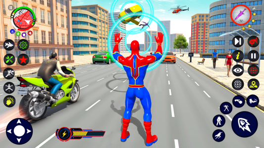 اسکرین شات 6 برنامه Spider Gangster Hero Crime Sim