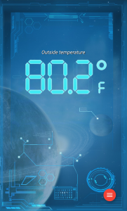 اسکرین شات برنامه Weather Thermometer 2