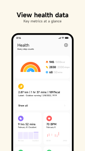 اسکرین شات 1 برنامه Mi Fitness (Xiaomi Wear)