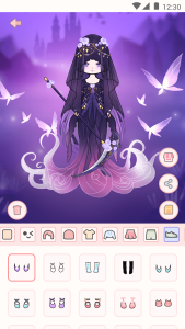 اسکرین شات 5 بازی Cute live star:dress up avatar