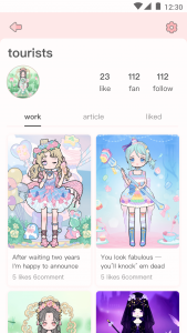 اسکرین شات 8 بازی Cute live star:dress up avatar