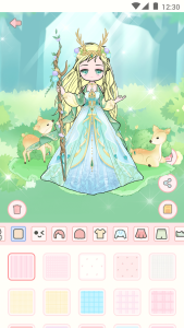 اسکرین شات 4 بازی Cute live star:dress up avatar