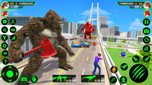 اسکرین شات 2 برنامه King Kong Wild Gorilla Games