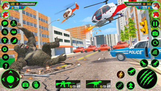 اسکرین شات 3 برنامه King Kong wild Gorilla Games