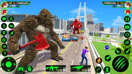 اسکرین شات برنامه King Kong wild Gorilla Games 2