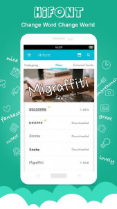 اسکرین شات 1 برنامه HiFont - Fonts&Wallpapers