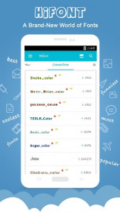اسکرین شات برنامه HiFont - Fonts&Wallpapers 4