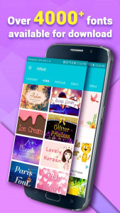 اسکرین شات 3 برنامه HiFont - Fonts&Wallpapers