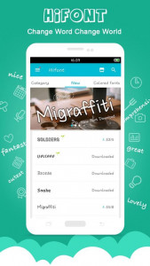 اسکرین شات برنامه HiFont - Fonts&Wallpapers 1