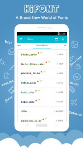 اسکرین شات 4 برنامه HiFont - Fonts&Wallpapers