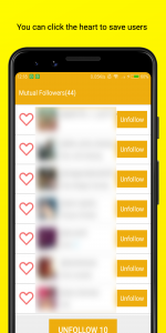 اسکرین شات 4 برنامه Unfollow Pro - Unfollowers