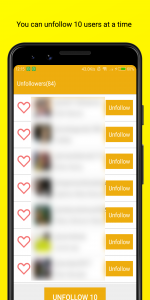 اسکرین شات 2 برنامه Unfollow Pro - Unfollowers
