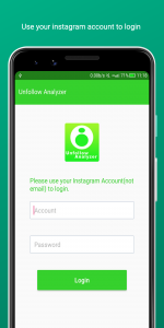 اسکرین شات 1 برنامه Unfollow Analyzer - Unfollower