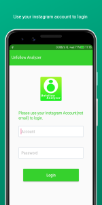 اسکرین شات 1 برنامه Unfollow Analyzer - Unfollower