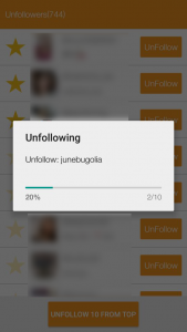 اسکرین شات برنامه Unfollow Users 3