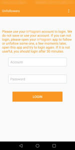 اسکرین شات 1 برنامه Unfollow Users