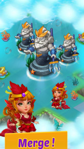 اسکرین شات بازی Merge Mermaids-magic puzzles 1
