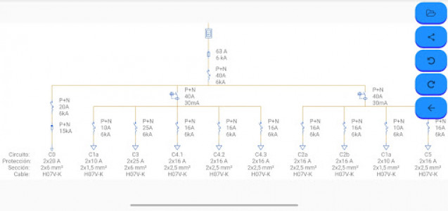 اسکرین شات برنامه Single-line | Electrical diagrams 5