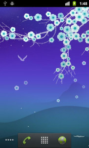 اسکرین شات برنامه Blooming Night Live Wallpaper 2