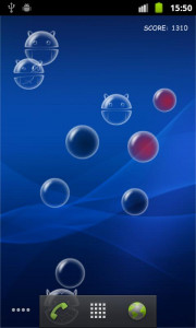 اسکرین شات برنامه Bubble Droid Live Wallpaper 1