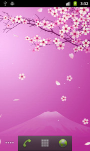 اسکرین شات برنامه Sakura Live Wallpaper 1