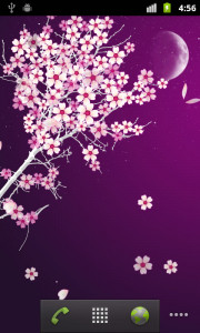 اسکرین شات برنامه Sakura Live Wallpaper 5
