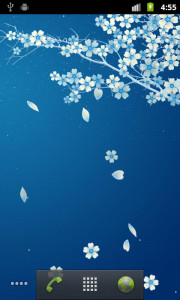 اسکرین شات برنامه Sakura Live Wallpaper 4