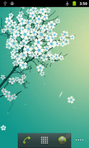 اسکرین شات برنامه Sakura Live Wallpaper 2