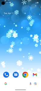 اسکرین شات برنامه Snowflake Live Wallpaper 3