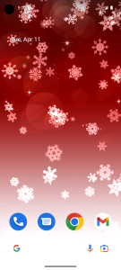 اسکرین شات برنامه Snowflake Live Wallpaper 1