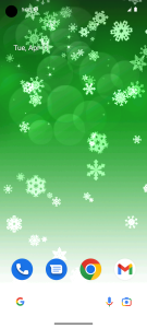 اسکرین شات برنامه Snowflake Live Wallpaper 2