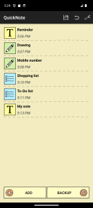 اسکرین شات برنامه QuickNote Notepad Notes 1