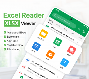 اسکرین شات برنامه Excel Reader: XLSX Viewer 1