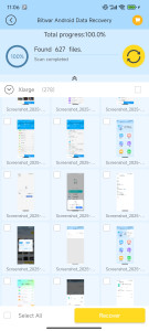اسکرین شات 2 برنامه Bitwar Android Data Recovery