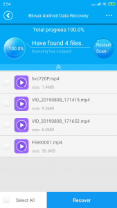 اسکرین شات برنامه Bitwar Android Data Recovery 3