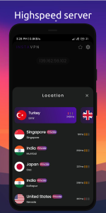 اسکرین شات برنامه Insta VPN Fast VPN: Secure VPN 4