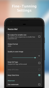 اسکرین شات 2 برنامه Resize Me! - Photo resizer