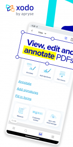 اسکرین شات برنامه تبدیل عکس به PDF با Xodo PDF Reader & Editor 1