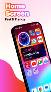 اسکرین شات 2 برنامه MiniPhone Launcher 26: Cool OS